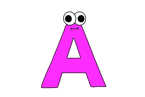 Letra A animada