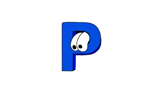 Letra P animada