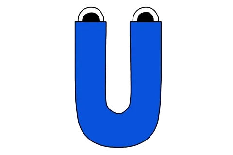 Letra U animada