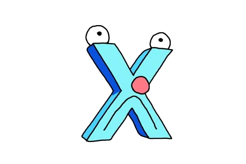 Letra X animada
